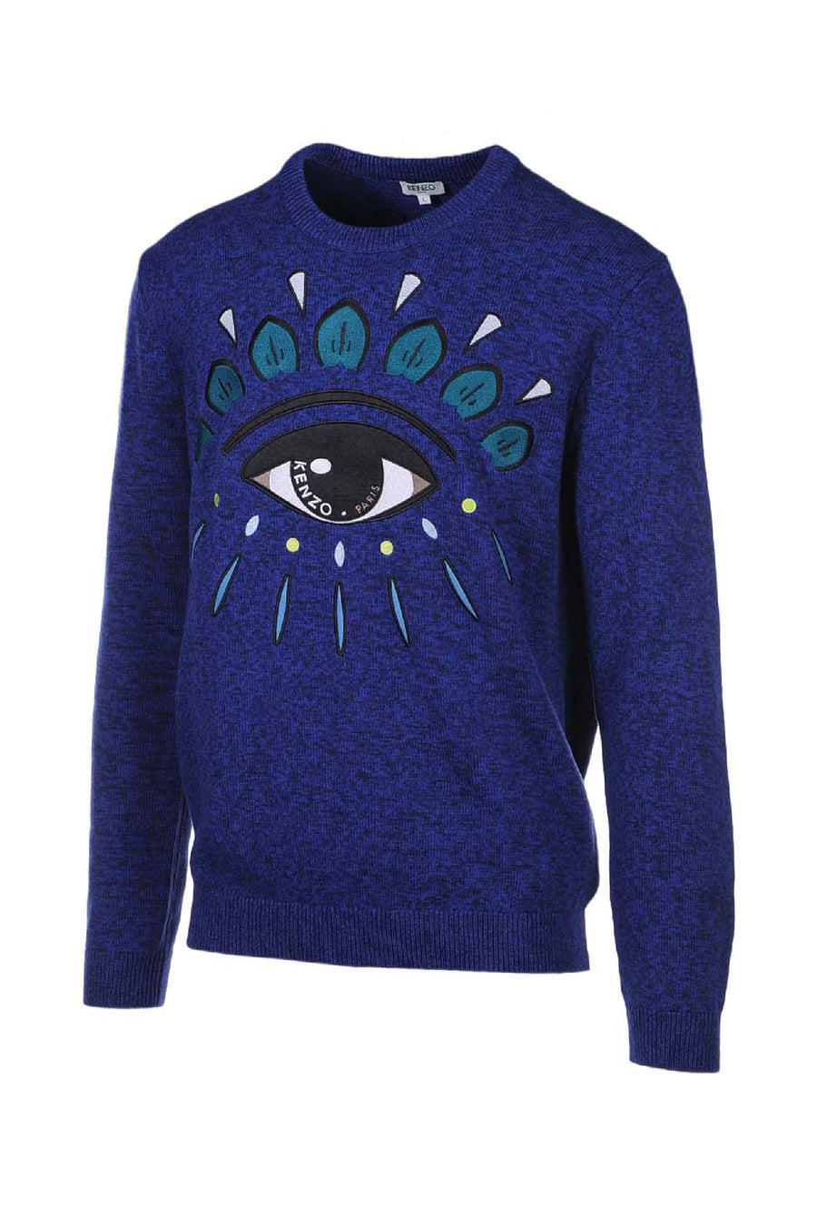 Eye Sweater Cotton Crew Neck Sweater Kenzo Paris Top Long Sleeves Unisex Men Women