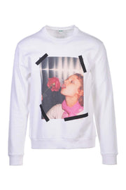 Girl With Rose Sweatshirt Kenzo Paris Designer Long Sleeves Sweater Fashion  