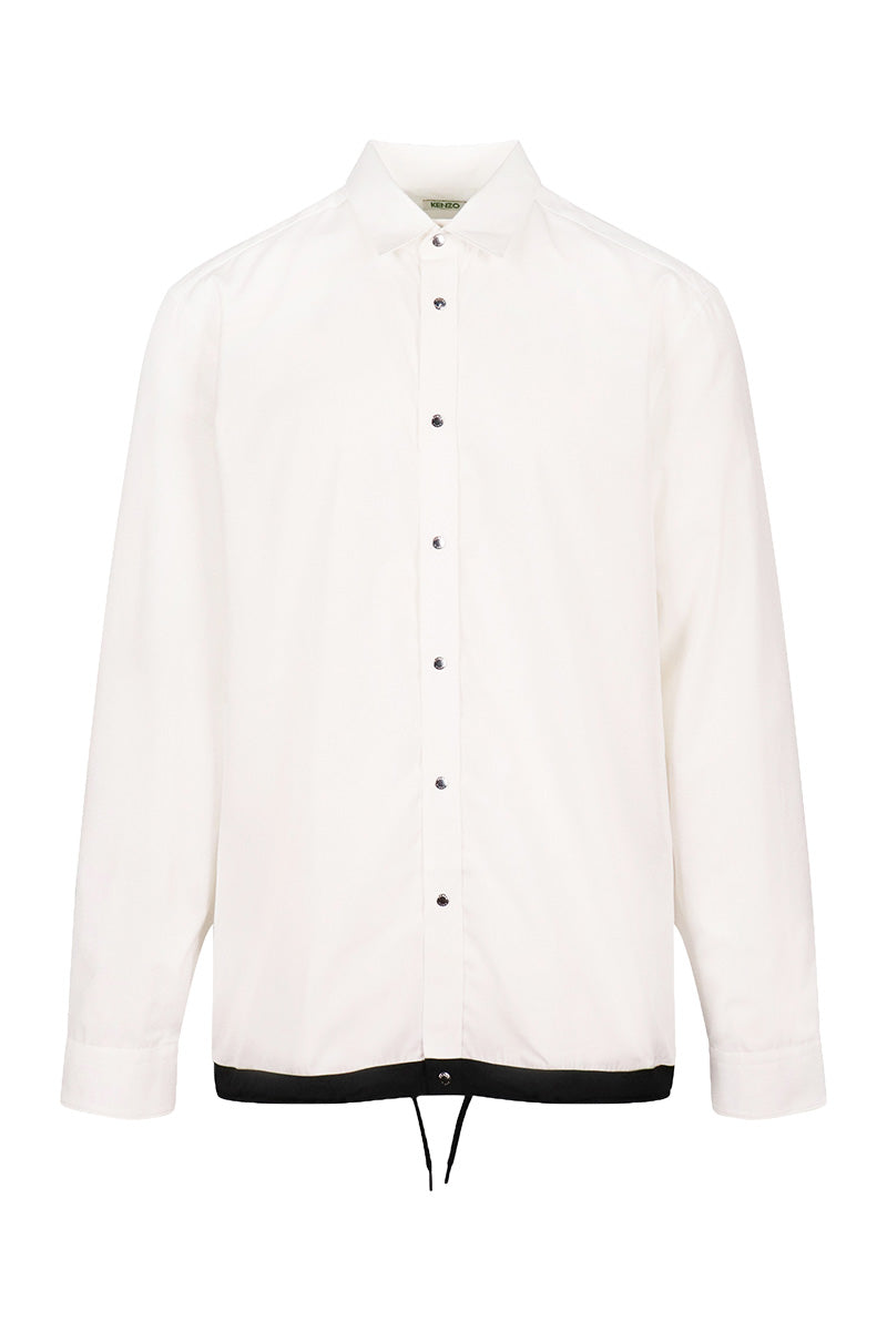 Kenzo Drawstring Shirt Long Sleeve Casual Basic