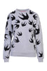 Swallow Signature Sweatshirt Women Fashion MCQ Cotton Blend Long Sleeve Casual Top