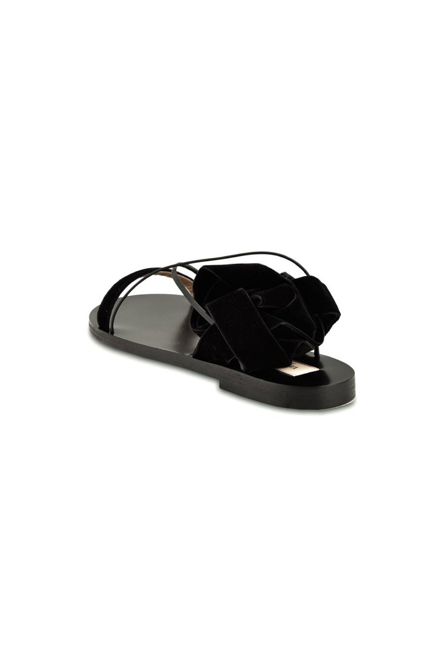 Velvet Sandal Criss-cross Calf Leather Valentino Ankle Straps Fashion Young