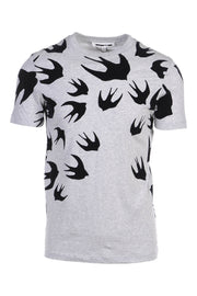 Swallow Signature Crew Tee Men Fashion MCQ Cotton Short Sleeve Casual Top