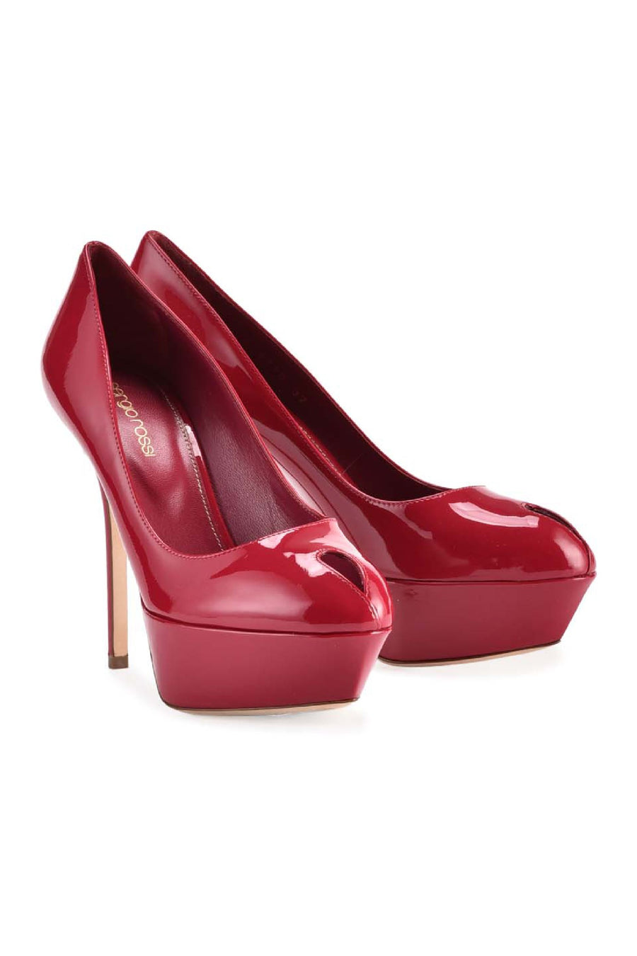Cachet Pump Glossy Red Leather High Heels Elegant Woman Fashion Dinner Evening