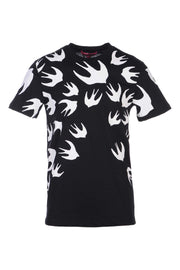 Swallow Signature Crew Tee Men Fashion MCQ Cotton Short Sleeve Casual Top