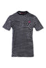 Swallow Striped Crew Tee Men Fashion MCQ Short Sleeve Top Casual