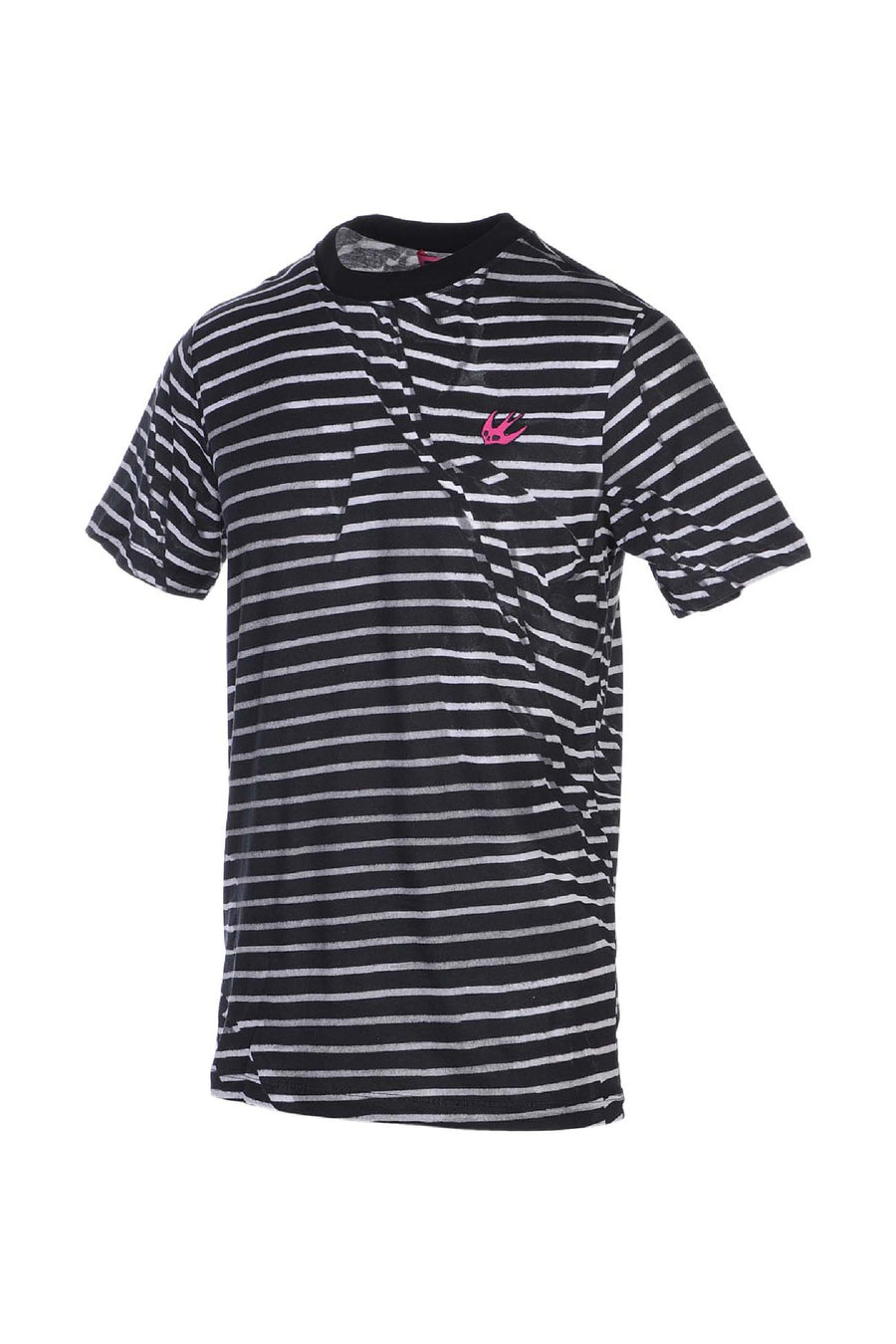 Swallow Striped Crew Tee Men Fashion MCQ Short Sleeve Top Casual