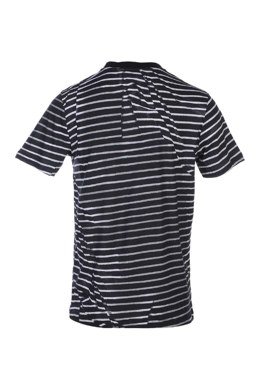 Swallow Striped Crew Tee Men Fashion MCQ Short Sleeve Top Casual