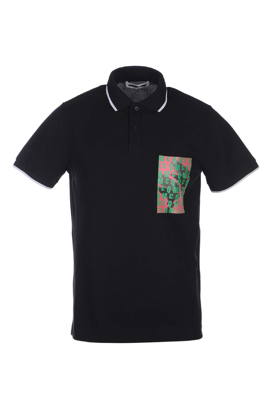 Printed Polo Men Fashion MCQ Cotton Short-Sleeve Casual Polo-Tee