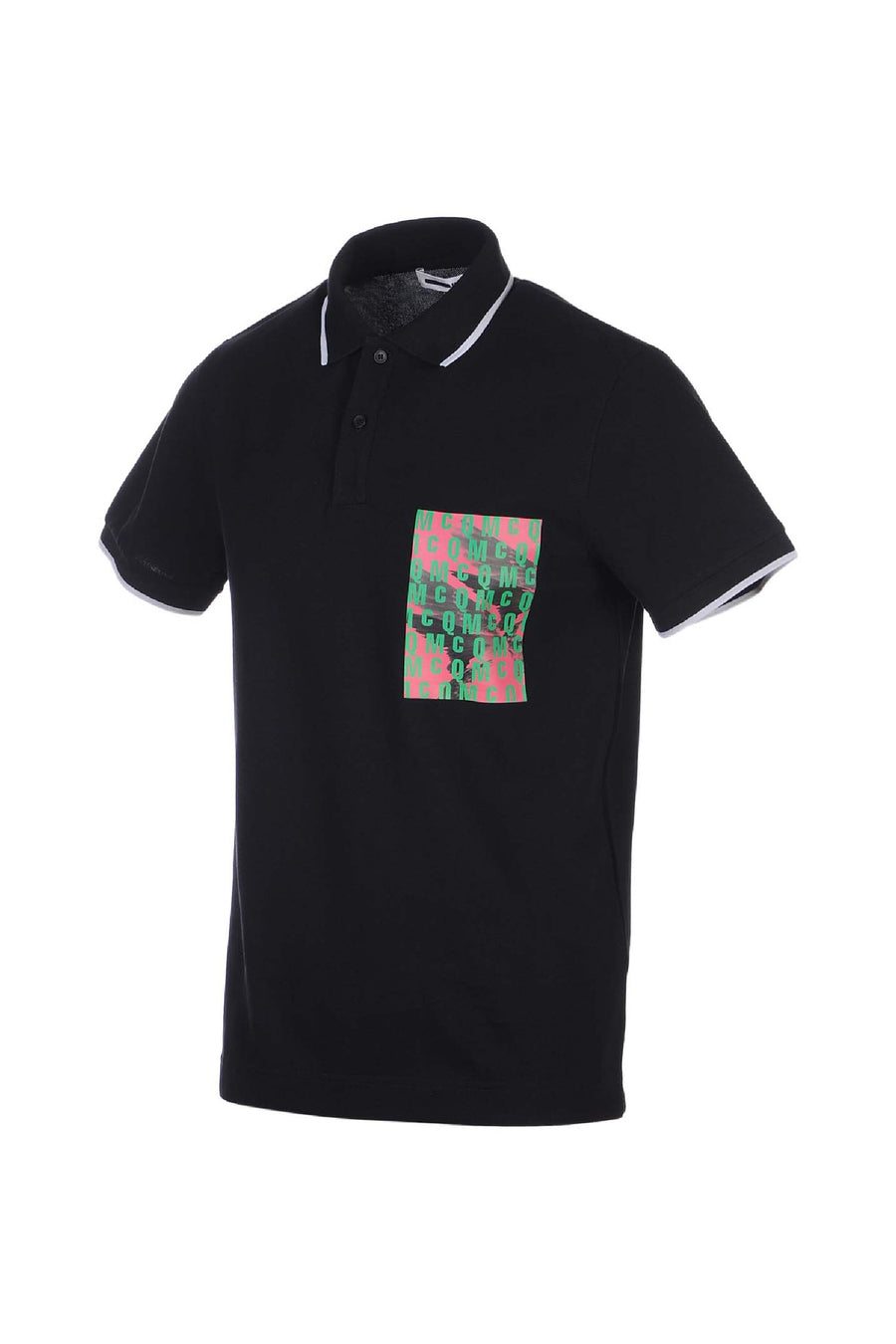 Printed Polo Men Fashion MCQ Cotton Short-Sleeve Casual Polo-Tee