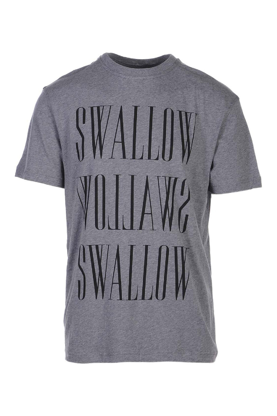 Swallow Logo Dropped Tee Men Fashion MCQ Cotton Short Sleeve Casual