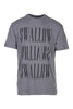 Swallow Logo Dropped Tee Men Fashion MCQ Cotton Short Sleeve Casual