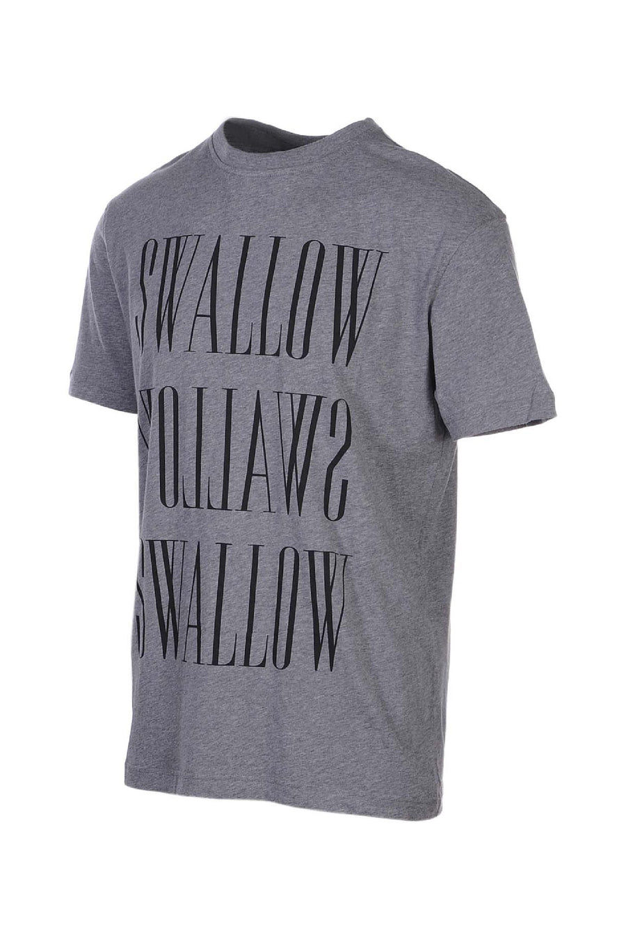 Swallow Logo Dropped Tee Men Fashion MCQ Cotton Short Sleeve Casual