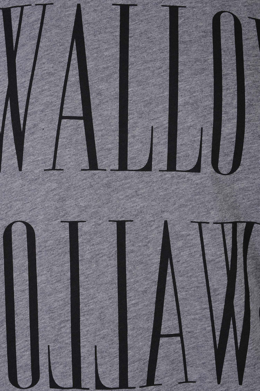 Swallow Logo Dropped Tee Men Fashion MCQ Cotton Short Sleeve Casual