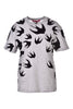 Swallow Signature Crew Tee Women Fashion MCQ Cotton Short Sleeve Casual Top