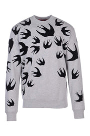 Swallow Signature Sweatshirt Men Fashion MCQ Cotton Long Sleeve Casual Top