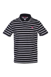 Swallow Striped Polo Men Fashion MCQ Short Sleeve Collar Top Casual