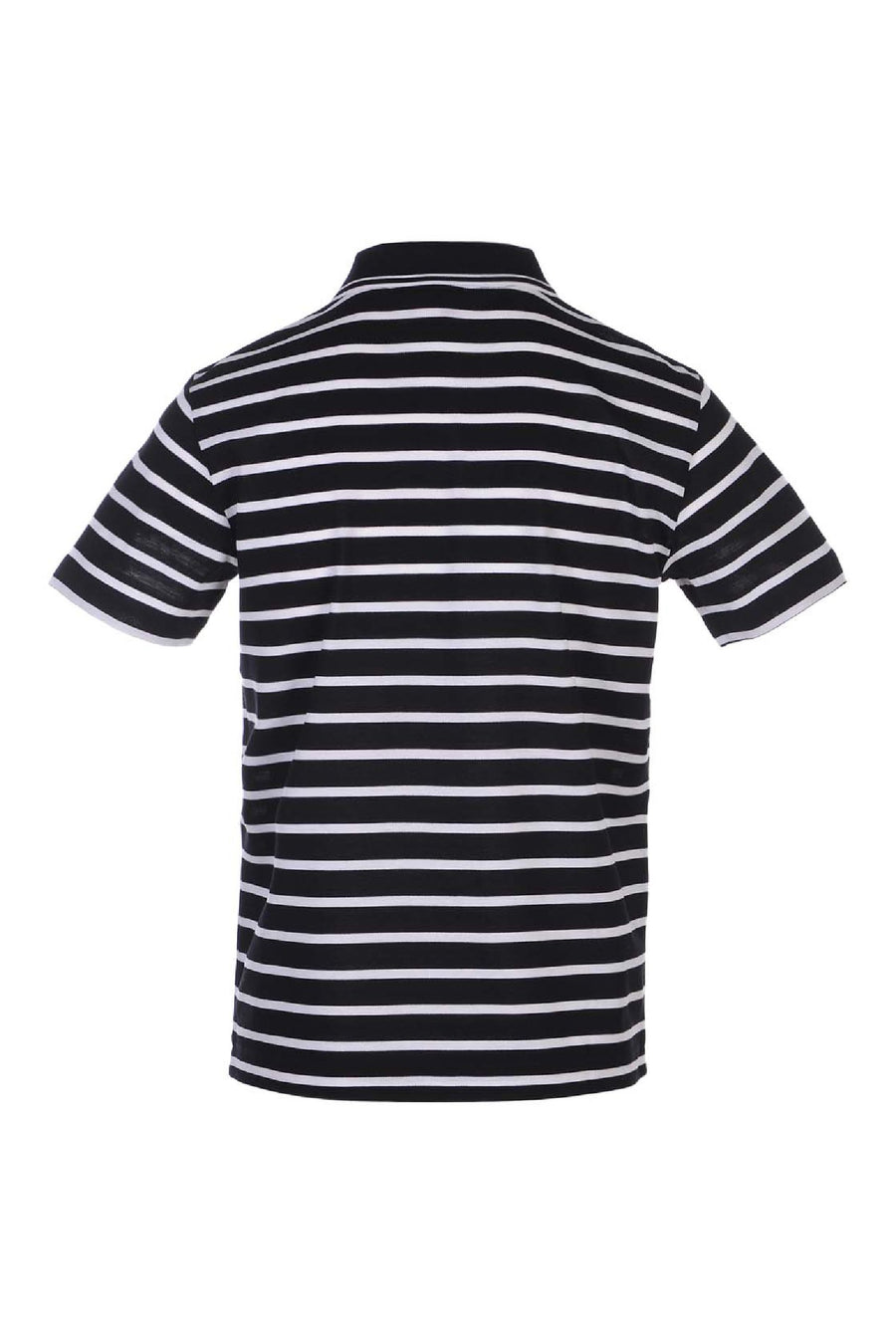 Swallow Striped Polo Men Fashion MCQ Short Sleeve Collar Top Casual