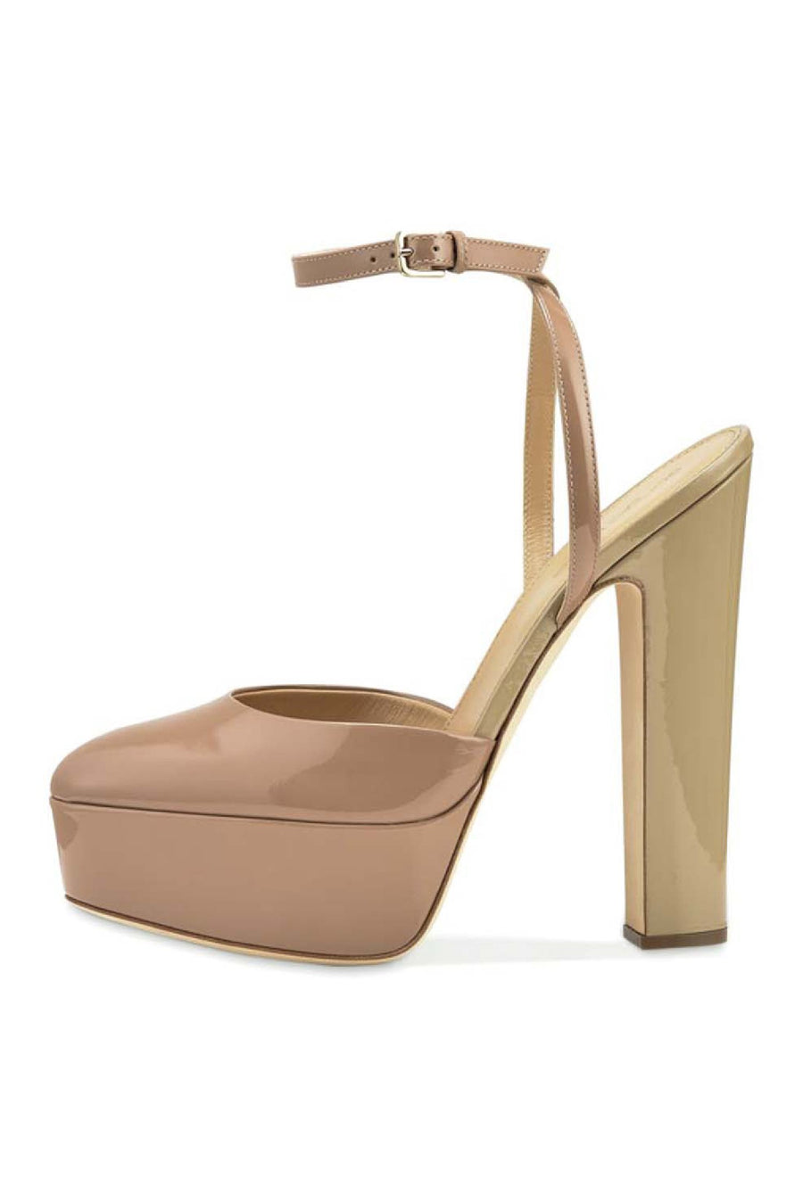Platform Sandal Women Fashion Sergio Rossi Leather High-heel Footwear Elegant Classic