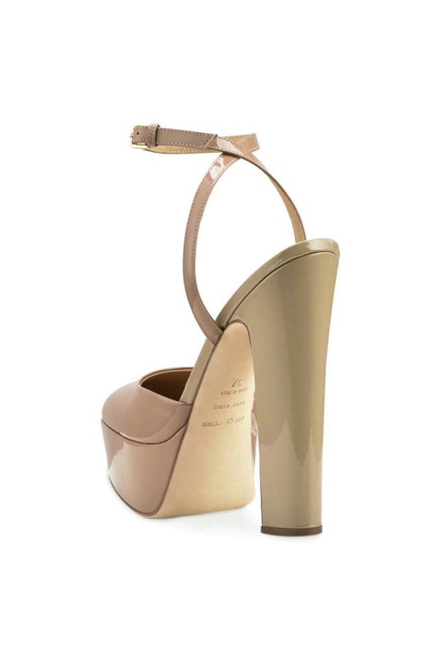 Platform Sandal Women Fashion Sergio Rossi Leather High-heel Footwear Elegant Classic