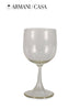 Adige Clear Dining Glassware Glass DIning Wine Drinks Armani Casa