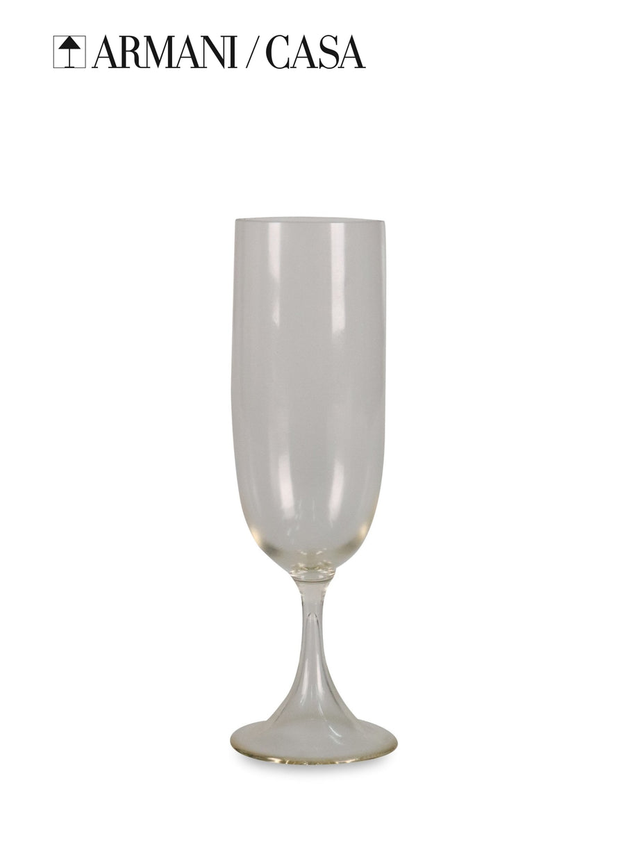 Adige Clear Dining Glassware Glass DIning Wine Drinks Armani Casa Flute Glass