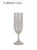 Adige Clear Dining Glassware Glass DIning Wine Drinks Armani Casa Flute Glass