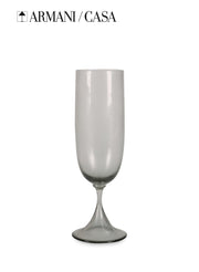 Adige Grey Dining Flute Glassware Dining Drinks Champagne Armani Casa