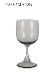 Adige Grey Dining Glass Murano Glass Designer Dining Glassware Armani Casa 