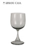 Adige Grey Dining Glass Murano Glass Designer Dining Glassware Armani Casa 
