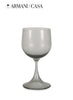 Adige Grey Dining Glass Murano Glass Designer Dining Glassware Armani Casa 