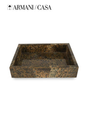 Asia Living Tray Wood Stone Home Living Decoration