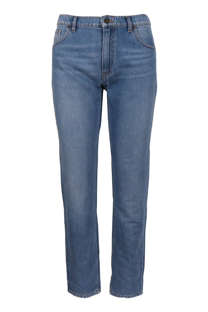 Kenzo Stone Bleached Jean Women Fashion Cotton Long Denim Casual