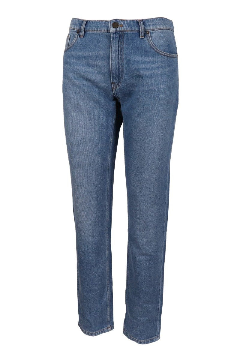 Kenzo Stone Bleached Jean Women Fashion Cotton Long Denim Casual