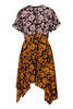 Kenzo Floral Leaf Dress Short sleeves and crew neck
