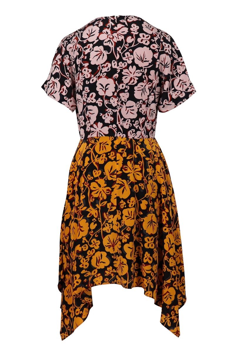 Kenzo Floral Leaf Dress Short sleeves and crew neck