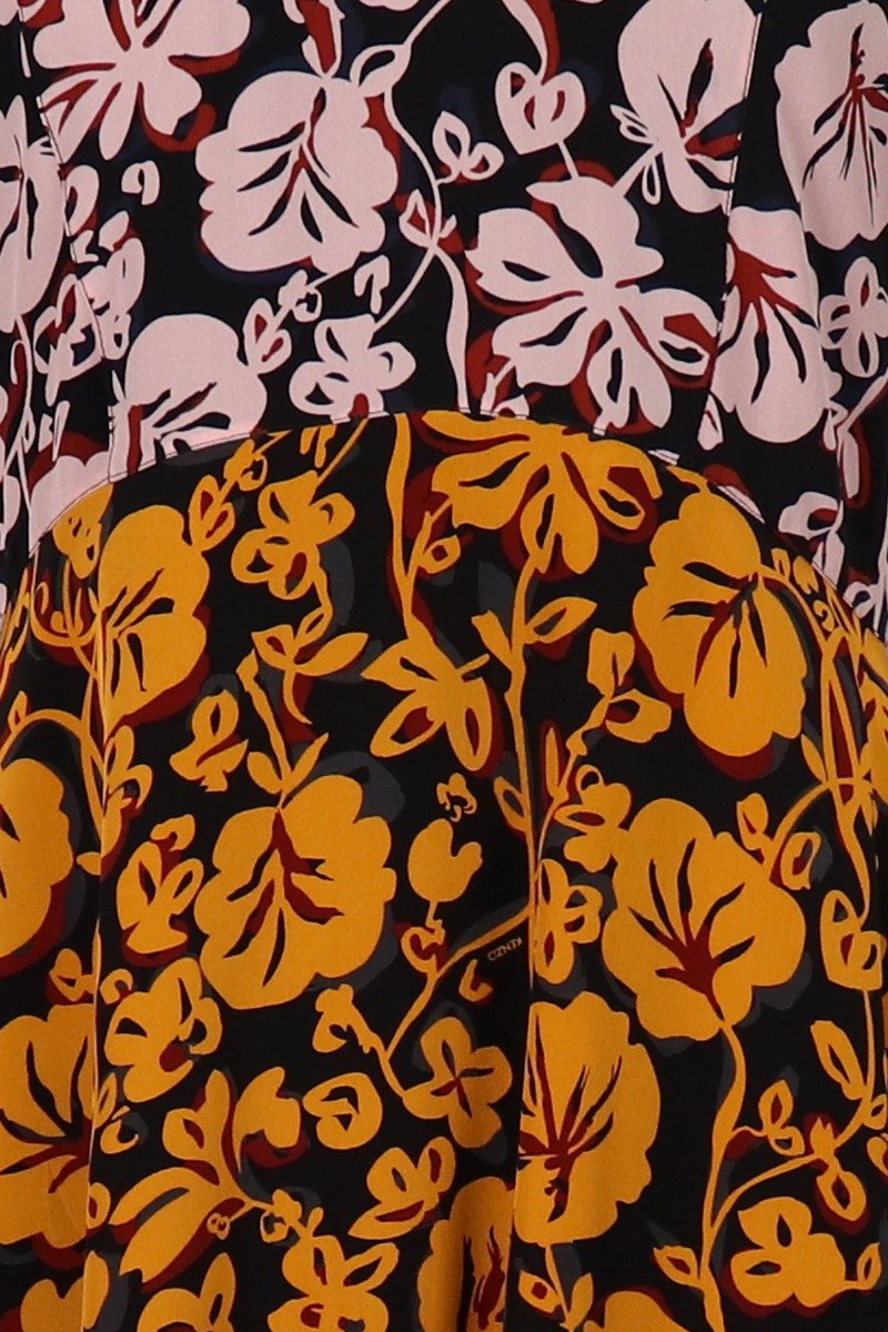 Kenzo Floral Leaf Dress Short sleeves and crew neck