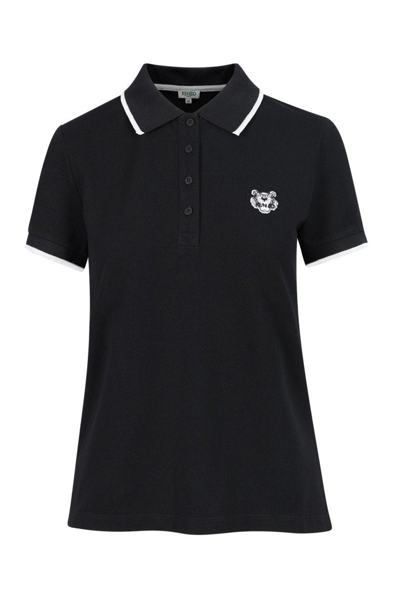 Tiger Polo Shirt Women Fashion Kenzo Paris Cotton Short Sleeve Casual