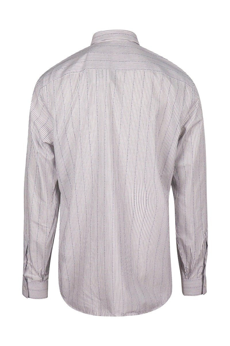 Pinstripe Shirt Men Fashion Kenzo Paris Cotton Long Sleeve Patterned Formal Slim-Fit