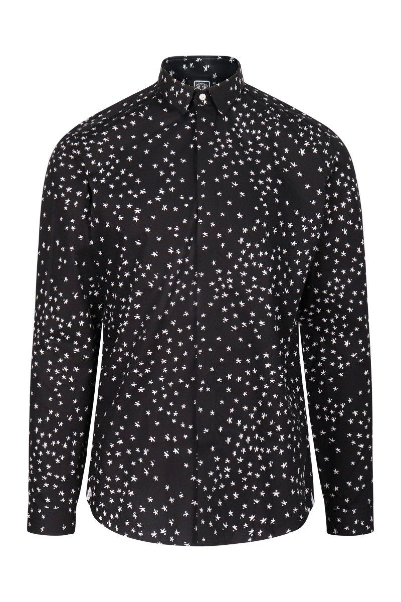 Kenzo Flying K Shirt Slim Fit Formal Wear Long Sleeve