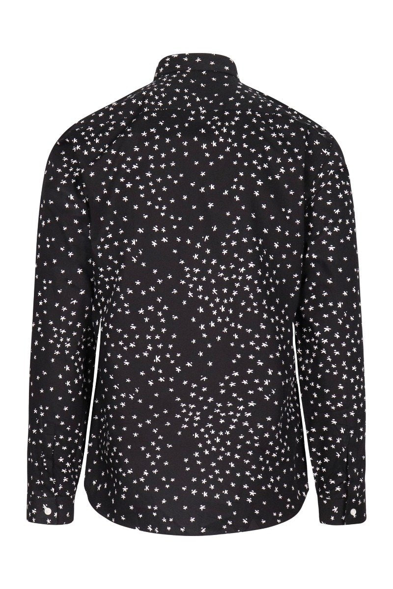 Kenzo Flying K Shirt Slim Fit Formal Wear Long Sleeve