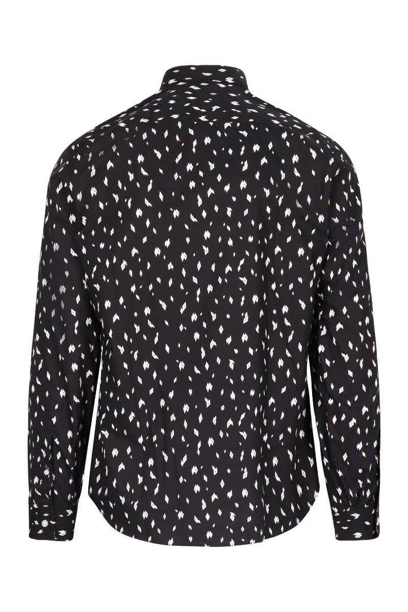 Kenzo Flying Argyle Shirt Cotton Long Sleeve Formal Wear