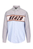 Kenzo Knit Insert Shirt Cotton Long Sleeve Casual Formal Wear