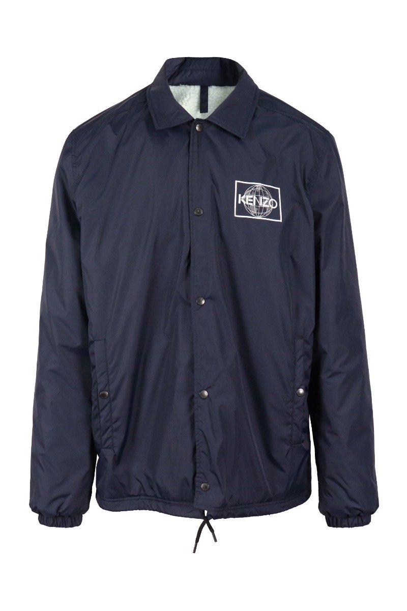 World Coach Jacket Kenzo water repellent waterproof Long Sleeve Button Dark Sports