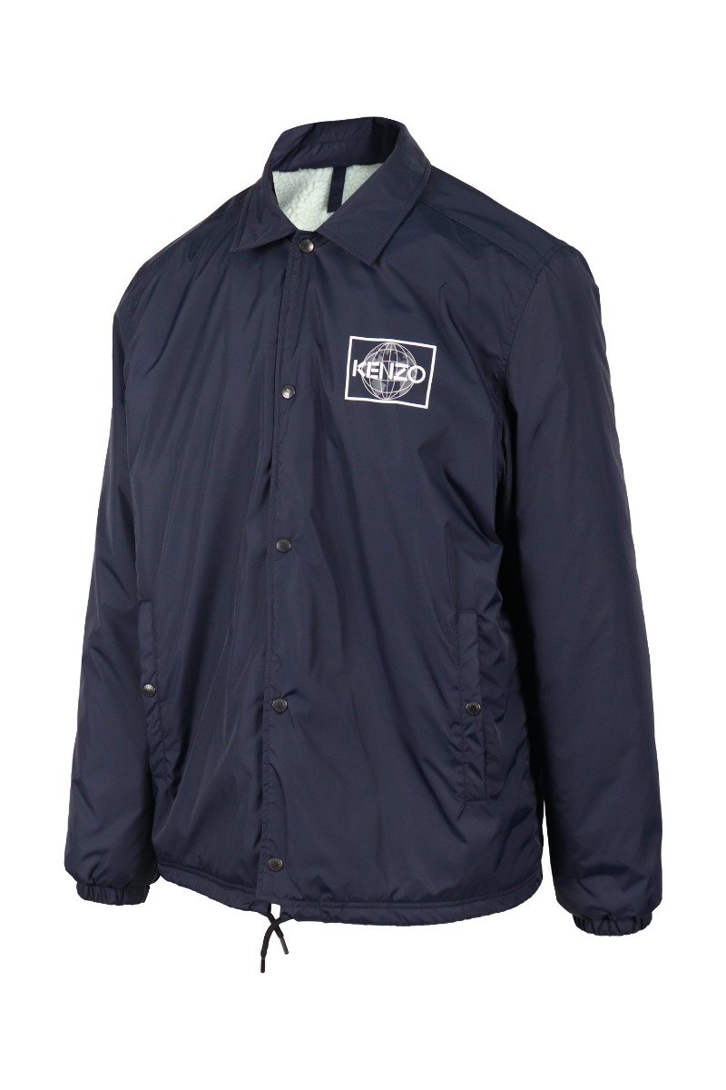 World Coach Jacket Kenzo water repellent waterproof Long Sleeve Button Dark Sports Paris