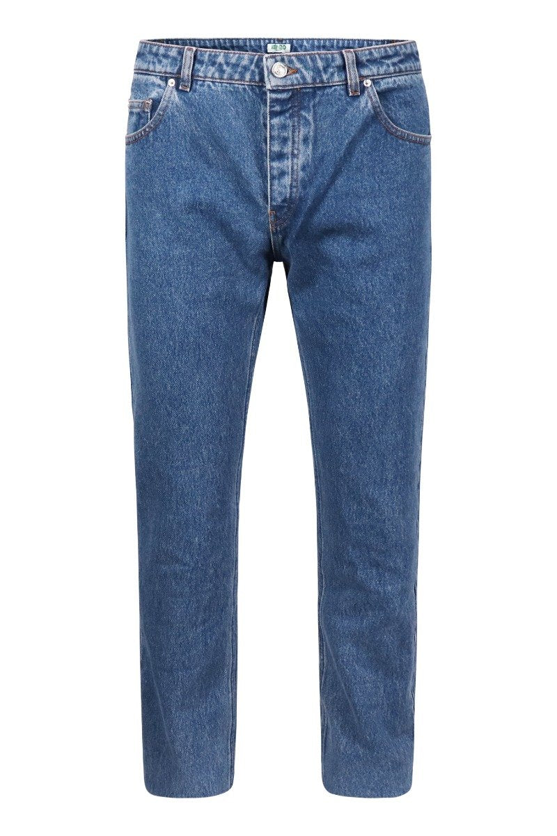 Slim Fit Jeans Men Fashion Kenzo Paris Denim Cotton Pants Casual