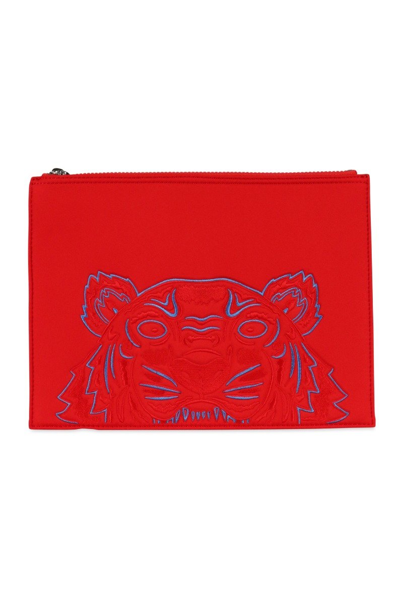 A4 Tiger Clutch Embroidery Designer Tiger Clutch Fashion Red Unisex Men Women Kenzo Paris Logo