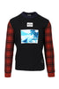 Tropical Ice Sweater Kenzo Men Virgin Wool Casual Fashion Long Sleeve