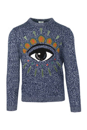 Kenzo Eye Sweater Kenzo Embroidery Long Sleeve Sweater