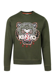 Kenzo Tiger Sweatshirt Men Fashion Kenzo Paris Cotton Long-Sleeve Casual Classic Fit
