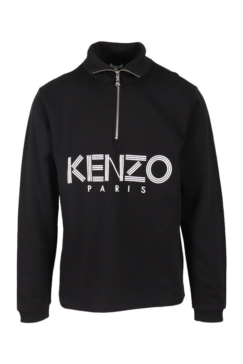 Kenzo Paris Zipped Sweatshirt Men Fashion Long-Sleeve Cotton Trendy Hipster Stylish